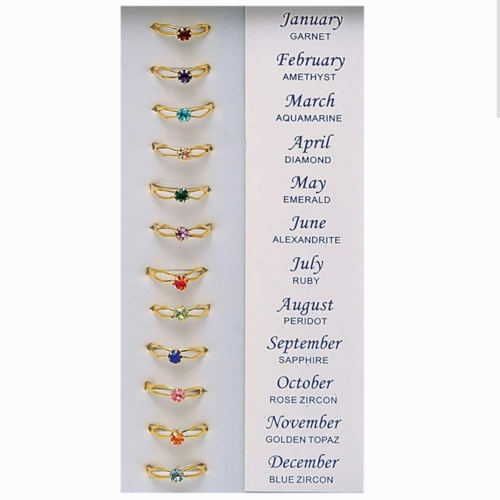 Buy Now Adjustable Birthstone Rings Choose 1 New